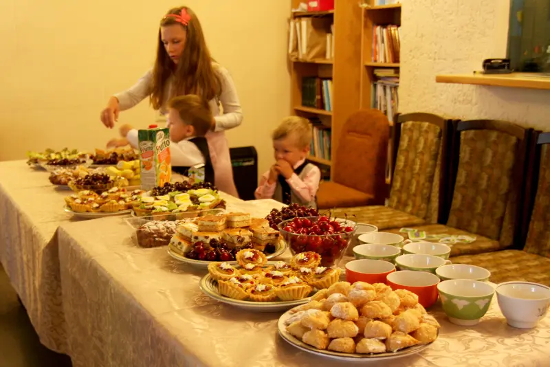 Kristības un bērnu svētīšana Olaines draudzē