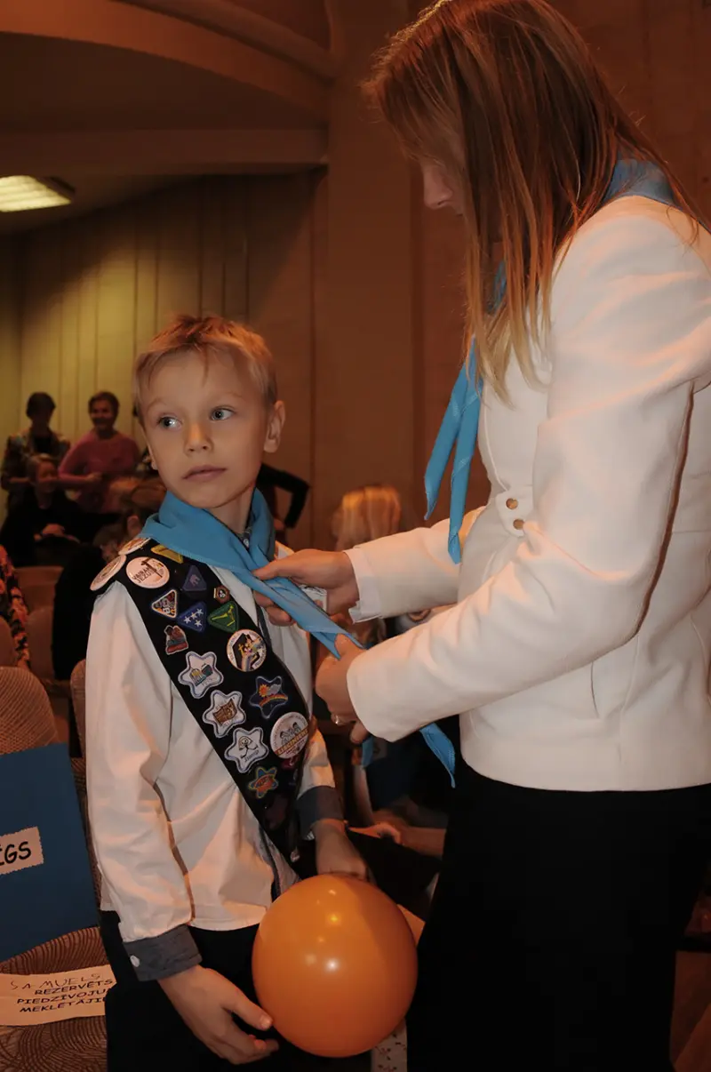 Rīgas 1. draudzes Piedzīvojumu meklētāju uzņemšanas ceremonija