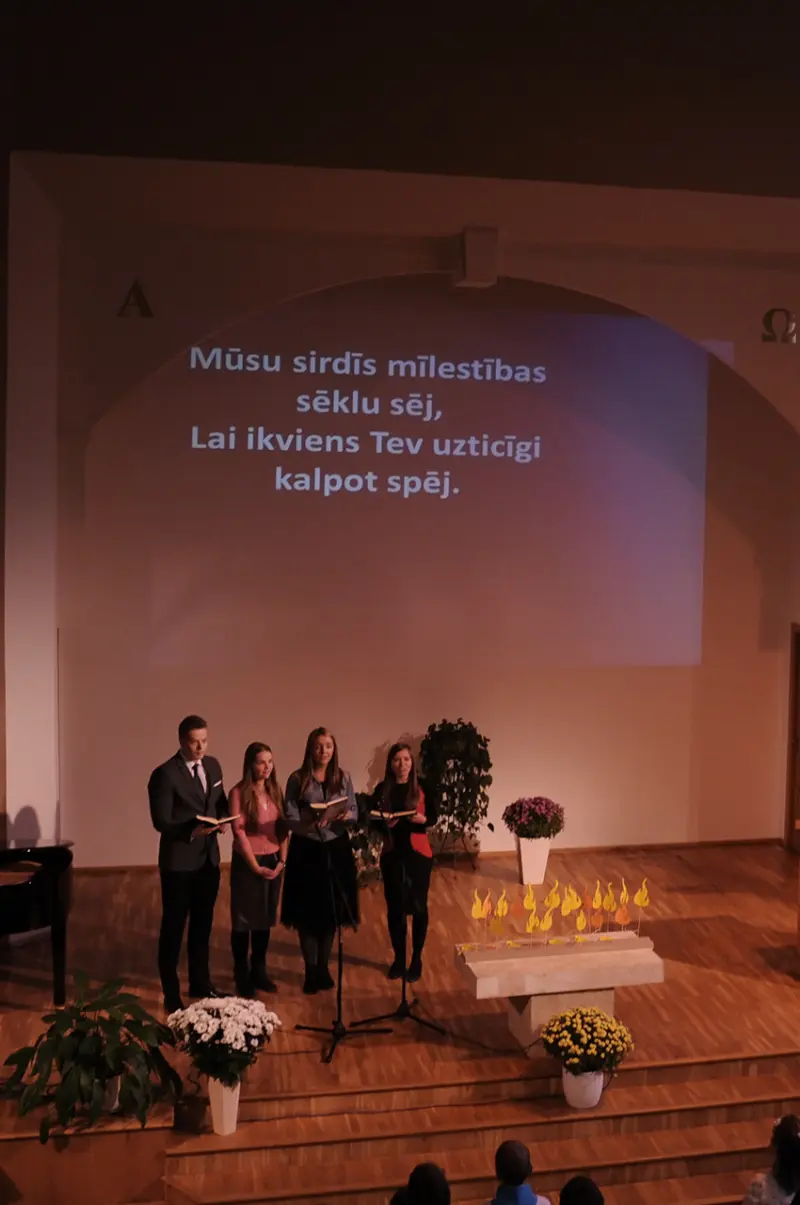 Rīgas 1. draudzes Piedzīvojumu meklētāju uzņemšanas ceremonija