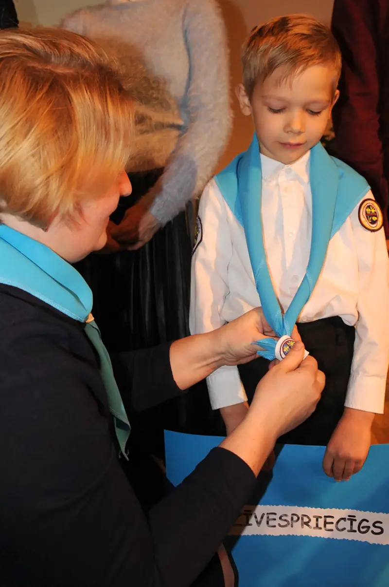 Rīgas 1. draudzes Piedzīvojumu meklētāju uzņemšanas ceremonija