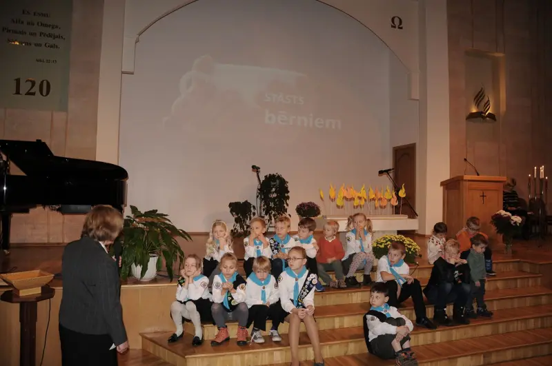 Rīgas 1. draudzes Piedzīvojumu meklētāju uzņemšanas ceremonija