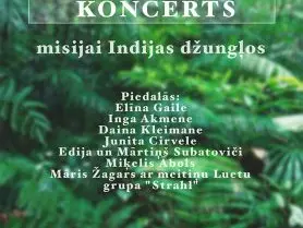 Labdarības koncerts misijai Indijas džungļos