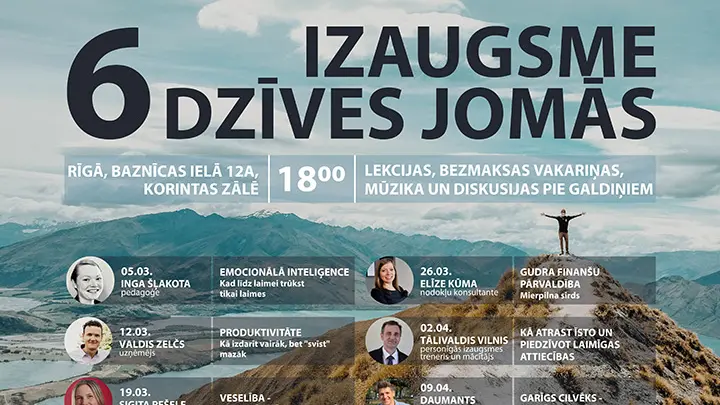 Izaugsme 6 dzīves jomās