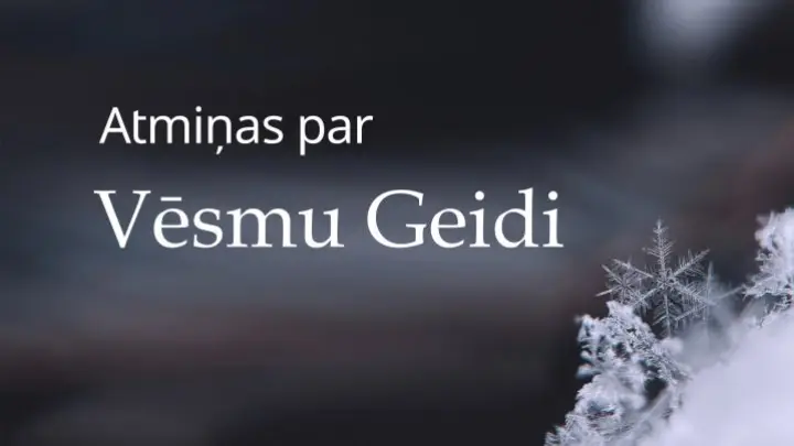 Atmiņas par Vēsmu Geidi