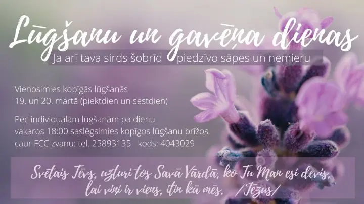 Lūgšanu un gavēņa dienas