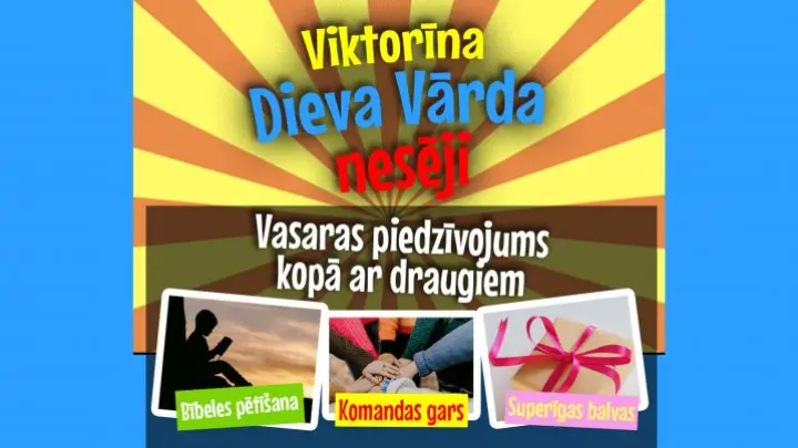 BĒRNU VIKTORĪNA - “Dieva Vārda nesēji”