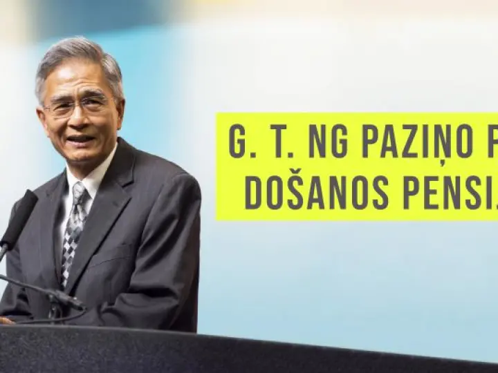 Ģenerālkonferences sekretārs G. T. Ng paziņo par došanos pensijā