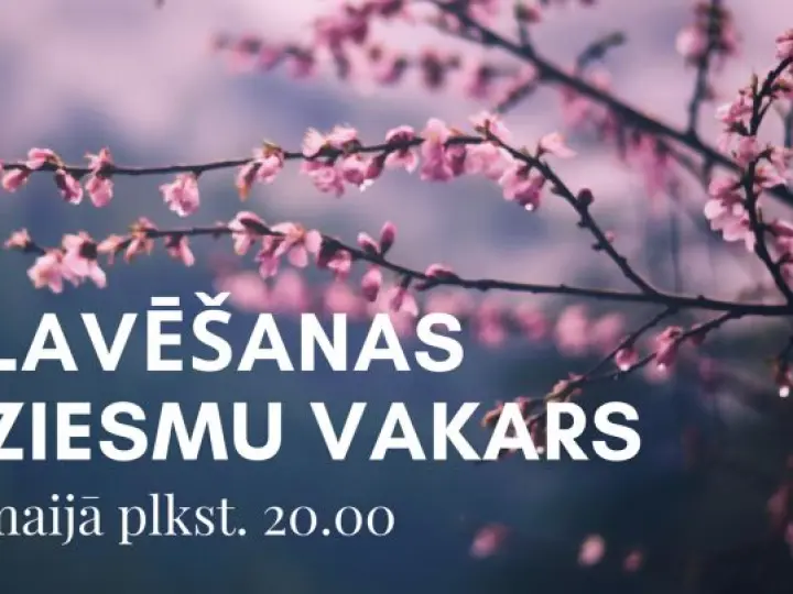 Slavēšanas dziesmu vakars 7. maijā