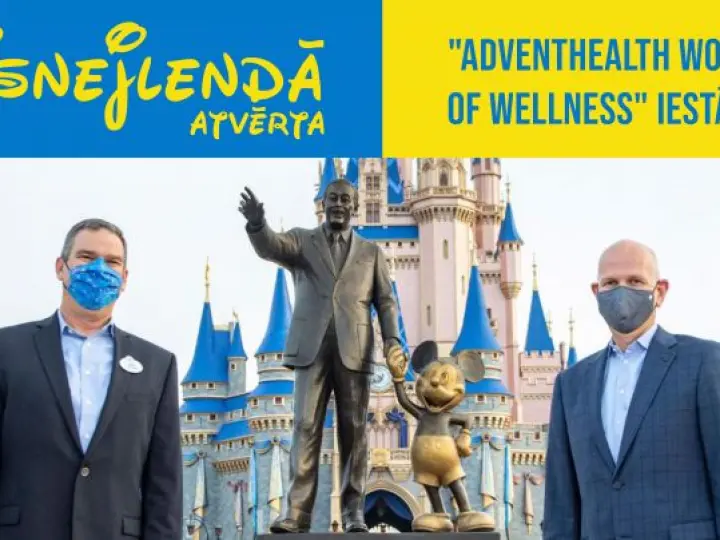 Floridas Disnejlendā atvērta "AdventHealth World of Wellness" iestāde