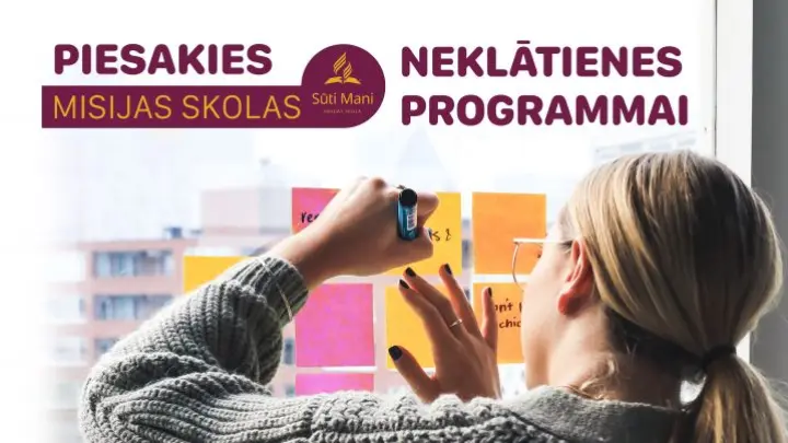 Izsludinām pieteikšanos misijas skolas “Sūti mani” neklātienes programmai!