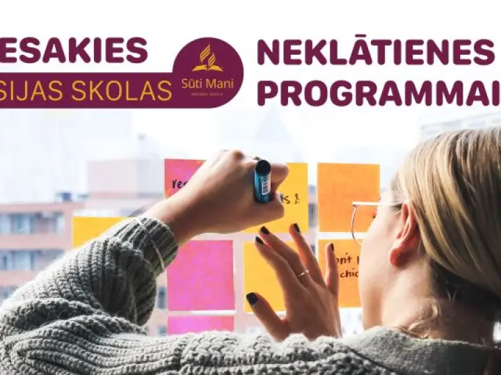 Izsludinām pieteikšanos misijas skolas “Sūti mani” neklātienes programmai!