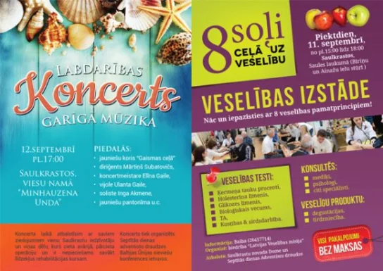 Labdarības koncerts un veselības izstāde Saulkrastos