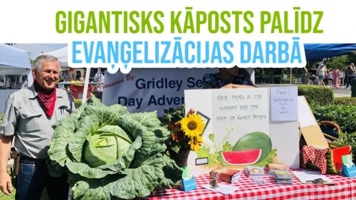 Gigantisks kāposts palīdz evaņģelizācijas darbā