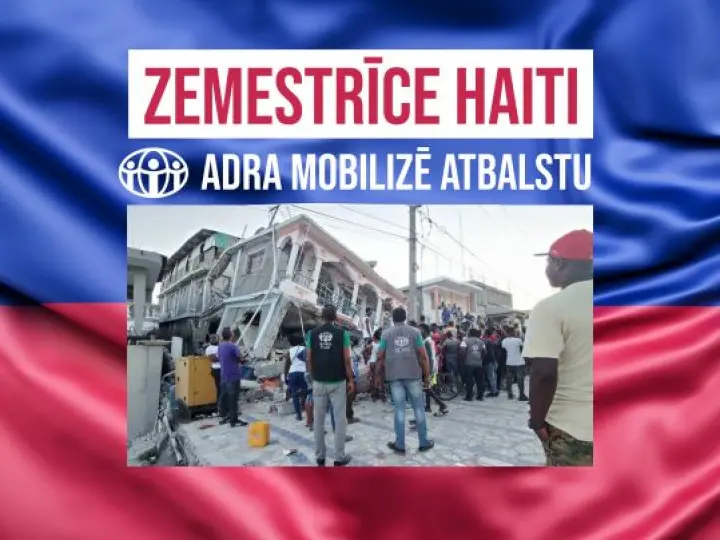 ADRA sniedz palīdzību pēc zemestrīces Haiti
