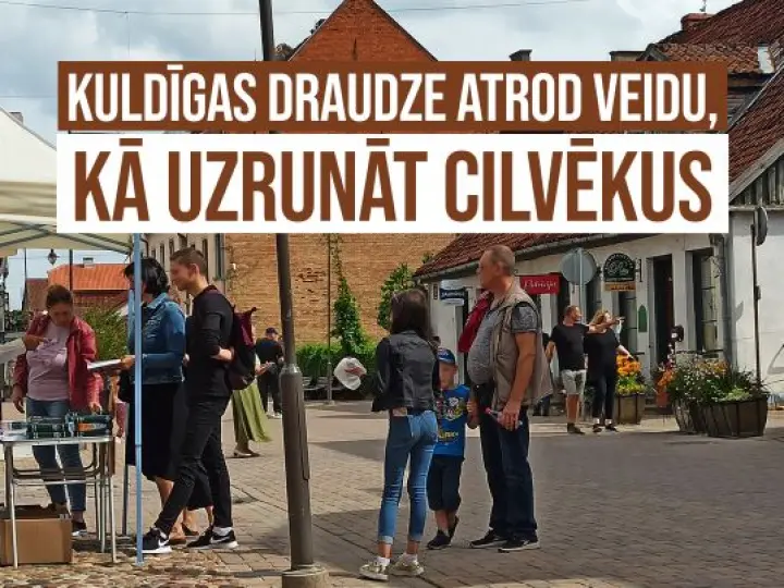 Kuldīgas draudze atrod veidu, kā uzrunāt cilvēkus