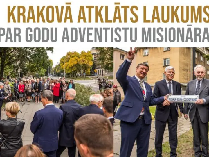 Krakovas pilsētā atklāts laukums par godu pirmajam adventistu misionāram Polijā