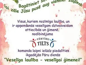 Pāru dienas "Veselīga laulība – veselīgai ģimenei!"