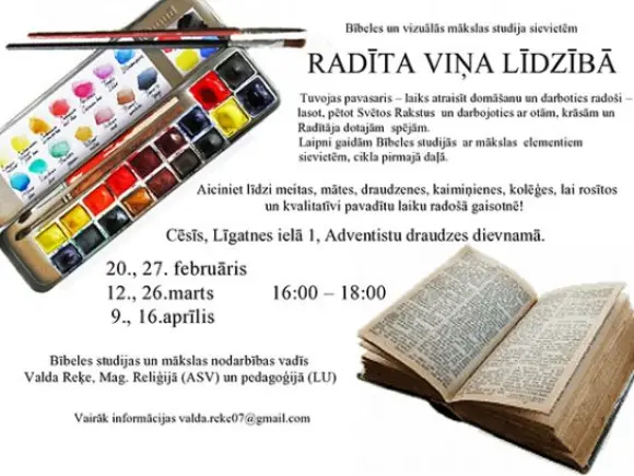 Bībeles un vizuālās mākslas studija sievietēm "Radīta Viņa līdzībā"