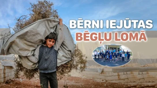 Bērni iejūtas bēgļu lomā