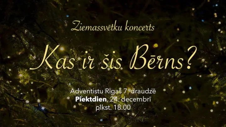 SDA Rīgas 7. draudzes Ziemassvētku vakara koncerta tiešraide
