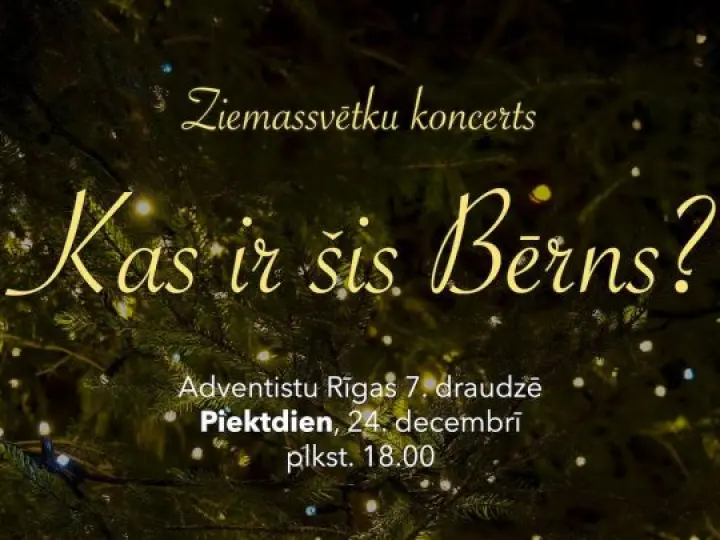 SDA Rīgas 7. draudzes Ziemassvētku vakara koncerta tiešraide