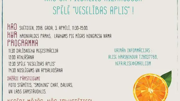 Interaktīvā spēle "Veselības aplis"