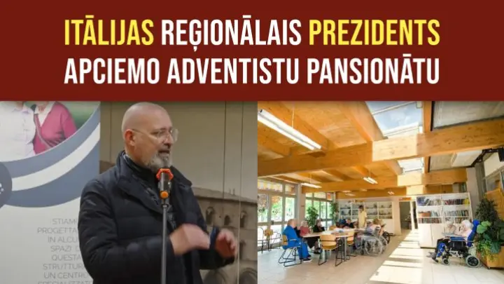 Itālijas reģionālais prezidents apciemo adventistu pansionātu