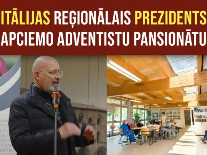 Itālijas reģionālais prezidents apciemo adventistu pansionātu