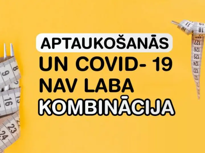 Aptaukošanās un Covid-19 nav laba kombinācija