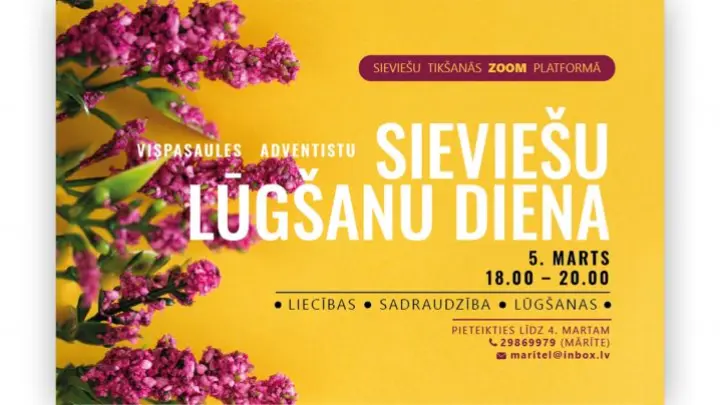 Vispasaules adventistu "Sieviešu lūgšanu diena"