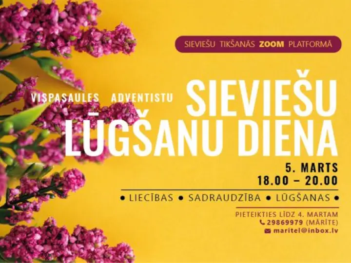 Vispasaules adventistu "Sieviešu lūgšanu diena"