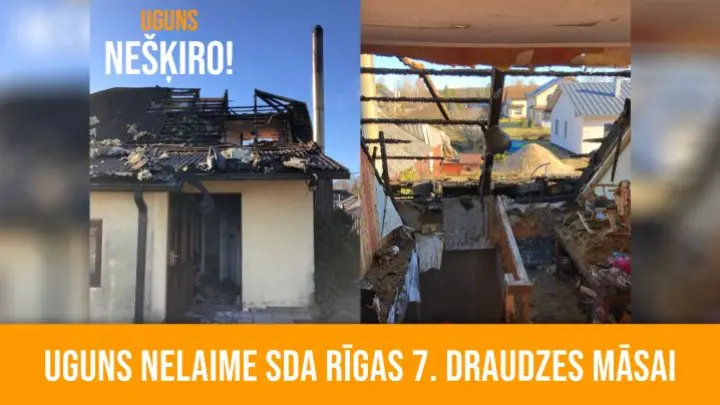 Uguns nelaime SDA Rīgas 7. draudzes māsai