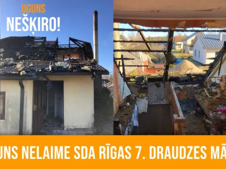 Uguns nelaime SDA Rīgas 7. draudzes māsai