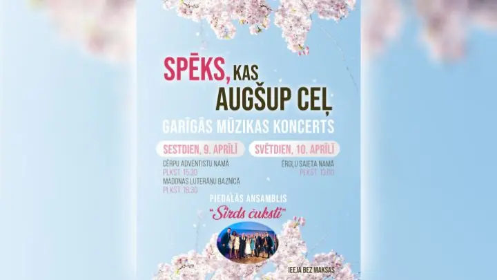 Spēks, kas augšup ceļ - garīgās mūzikas koncerts