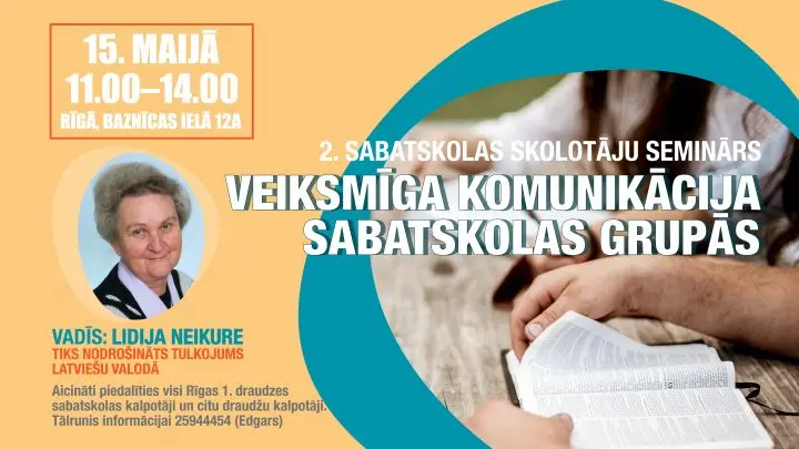 2. seminārs sabatskolas skolotājiem