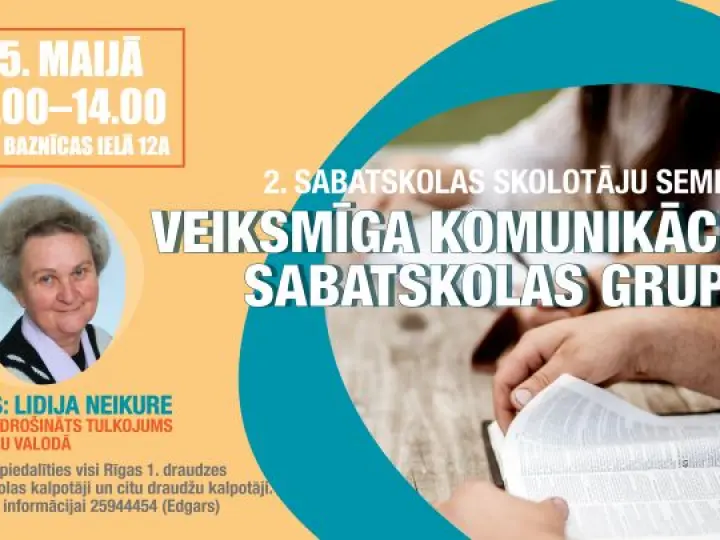 2. seminārs sabatskolas skolotājiem