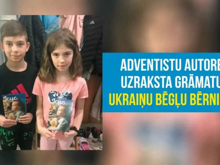 Adventistu autore uzraksta grāmatu Ukrainas bēgļu bērniem