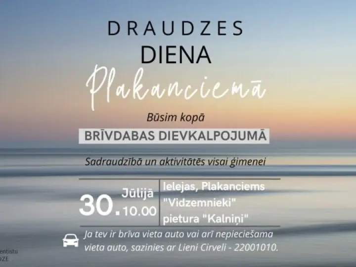 Draudzes diena Plakanciemā! Dievkalojums Rīgā, Baznīcas 12a, NENOTIKS