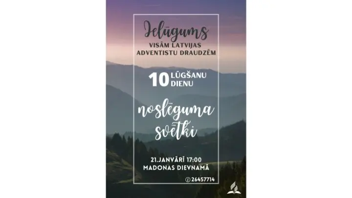 10 Lūgšanu dienu noslēguma svētki
