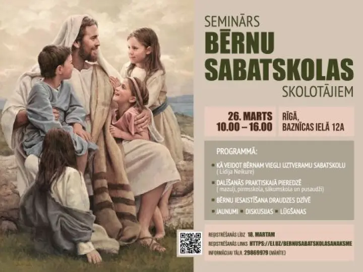 Seminārs bērnu sabatskolas skolotājiem