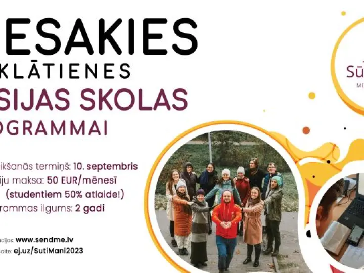 Piesakies misijas skolas "Sūti mani" neklātienes programmai!