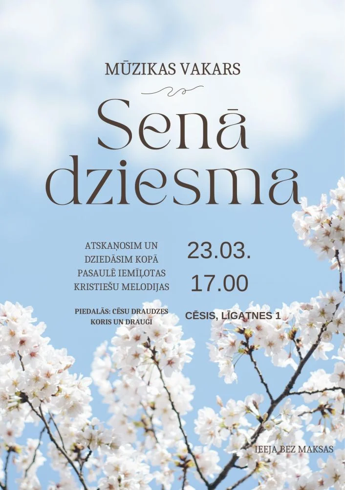 Mūzikas vakars “Senā dziesma”