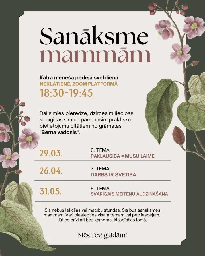 Neklātienes sanāksmes mammām