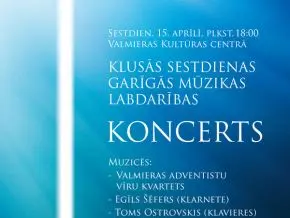 Klusās sestdienas garīgās mūzikas labdarības koncerts