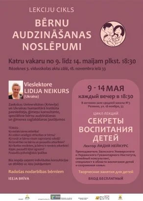 Lekciju cikls „Bērnu audzināšanas noslēpumi”