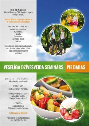 Veselīga dzīvesveida seminārs pie dabas