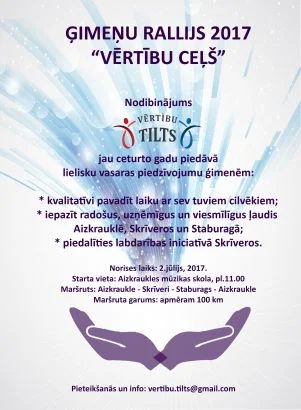 Ģimeņu rallijs "Vērtību ceļš" 2017