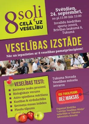 8 soļi ceļā uz veselību